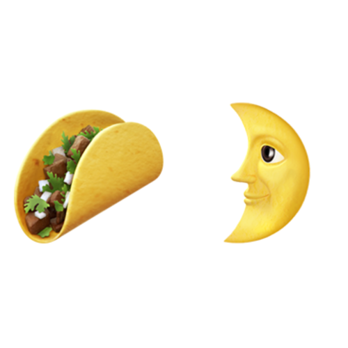 🌮🌛 Emoji Domain iOS rendering